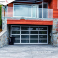 Puertas de garaje seccionales de acero oscuro de alta calidad liviano